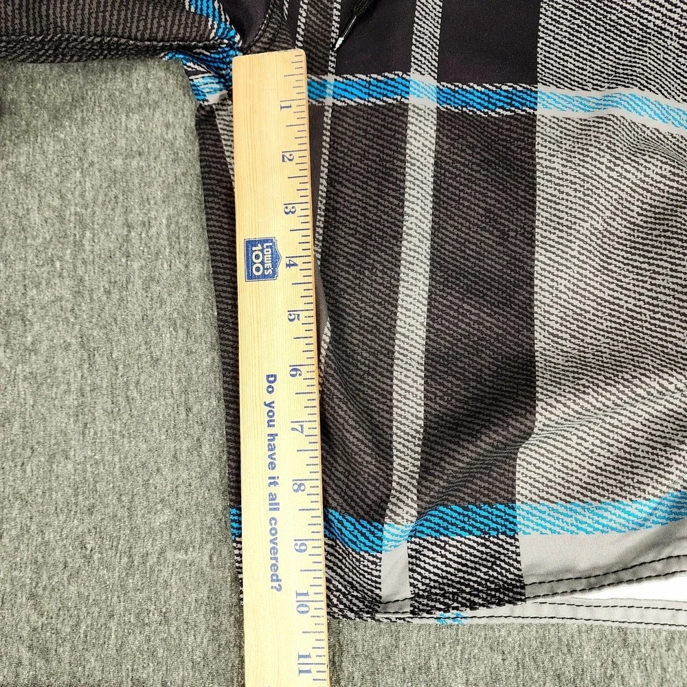 ONeill Board Short sz 40 Men Plaid Blue Black White 10